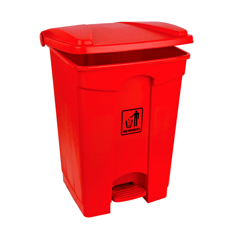 Pedal Bin Polypropylene 45 Litre - Red