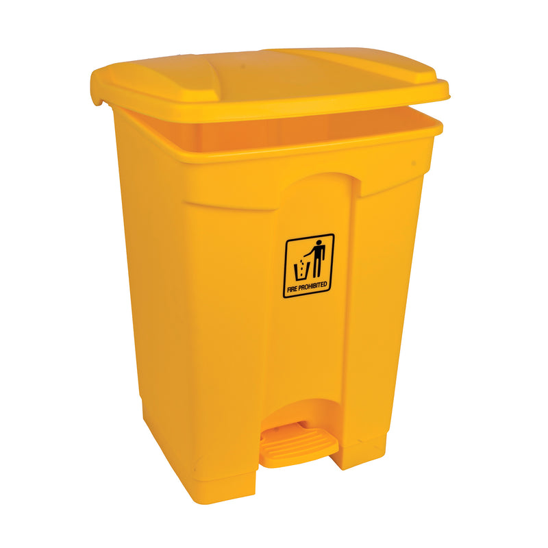 Pedal Bin Polypropylene 45 Litre - Yellow