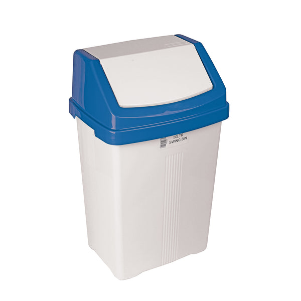 Swing Bin 50 Litre - Blue Lid