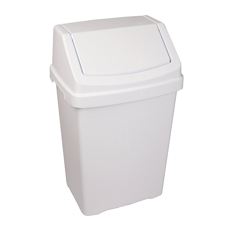 Swing Bin 50 Litre - White Lid