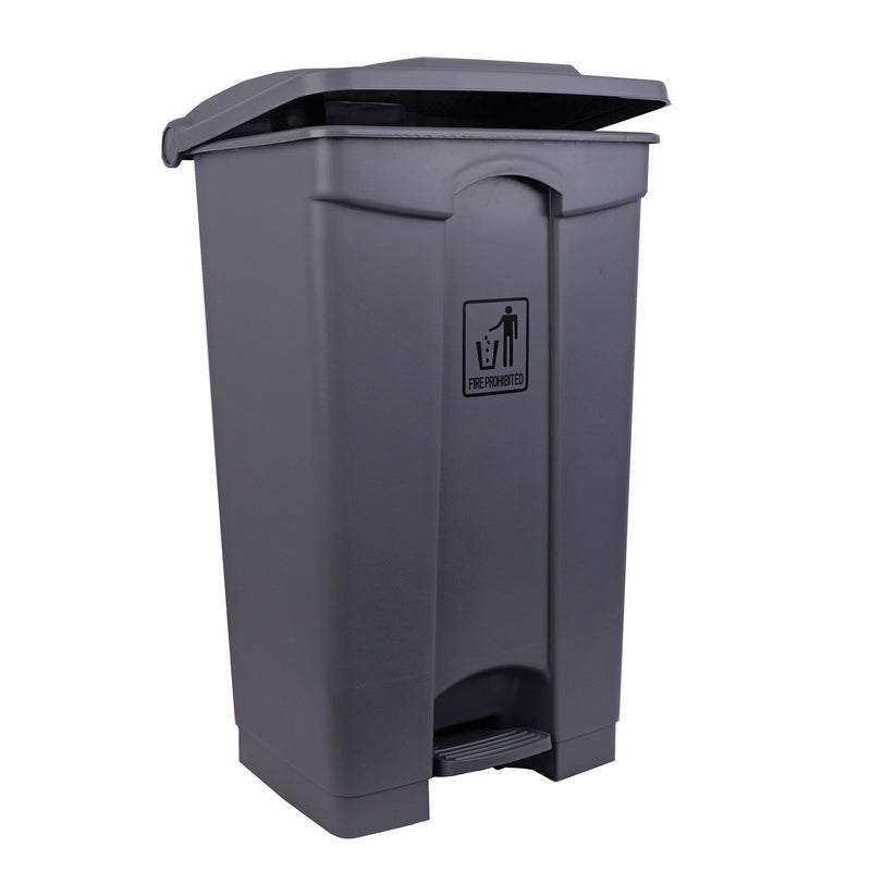 Pedal Bin 87 Litre Grey - Single