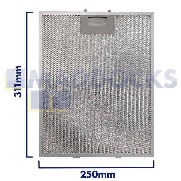 Universal 250mm x 311mm Wire Mesh Cooker Hood Filter