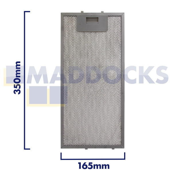 Universal 165mm x 350mm Wire Mesh Cooker Hood Filter