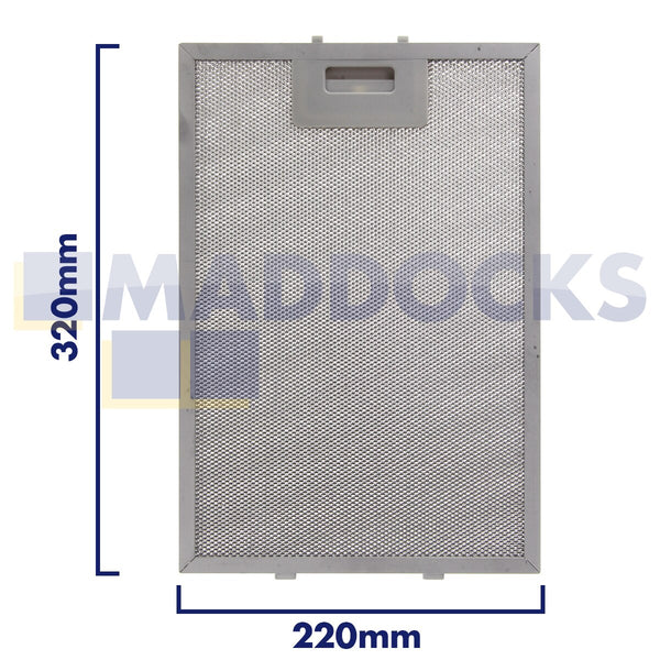 Universal 220mm x 320mm Wire Mesh Cooker Hood Filter