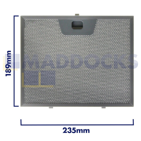 Universal 235mm x 189mm Wire Mesh Cooker Hood Filter