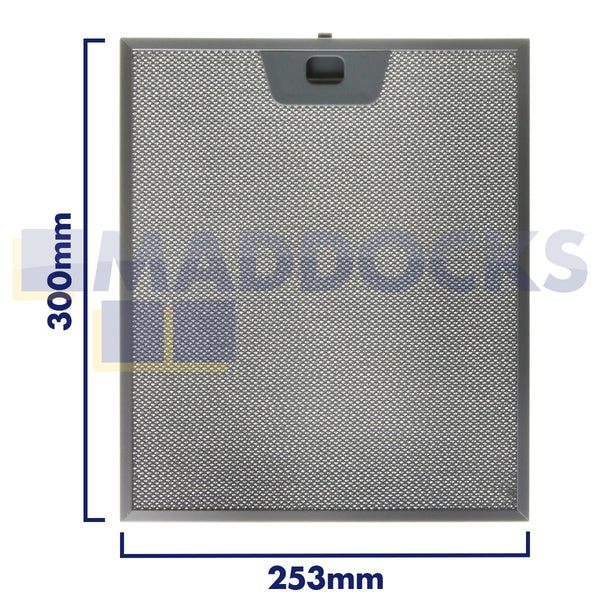 Universal 253mm x 300mm Wire Mesh Cooker Hood Filter