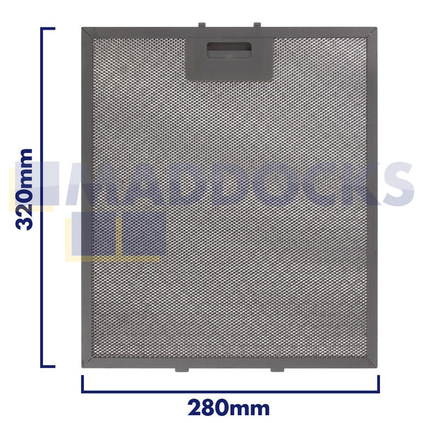 Universal 280mm x 320mm Wire Mesh Cooker Hood Filter