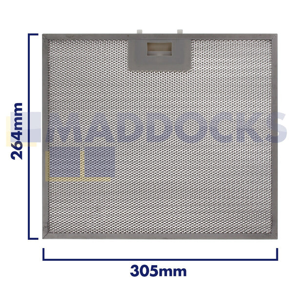 Universal 305mm x 264mm Wire Mesh Cooker Hood Filter