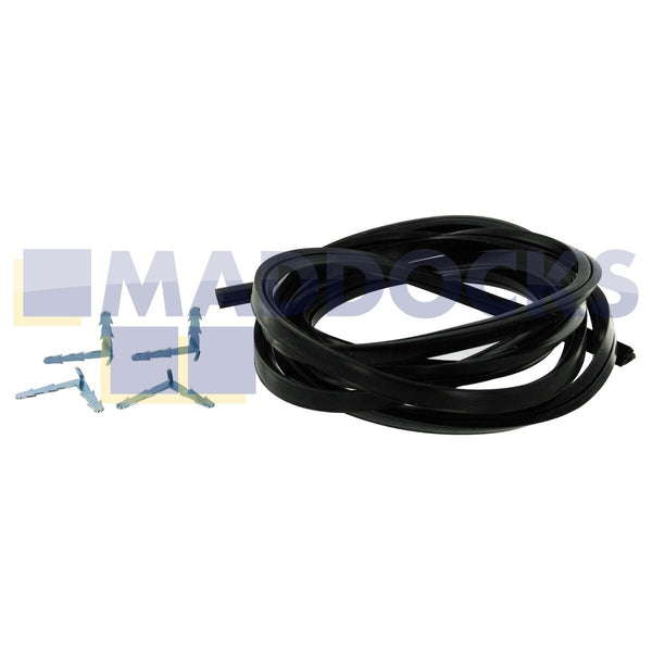 Universal Oven Door Seal - 4 Sided Door Silicone Gasket - Includes Corner Clips