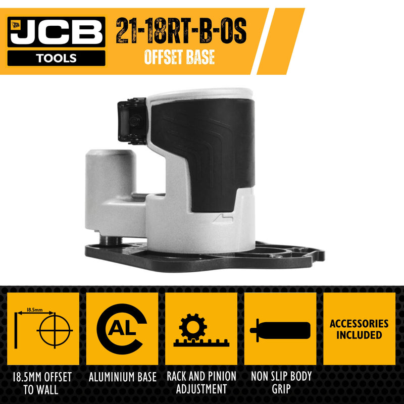 JCB Router Offset Base Accessory, 8mm Socket Wrench