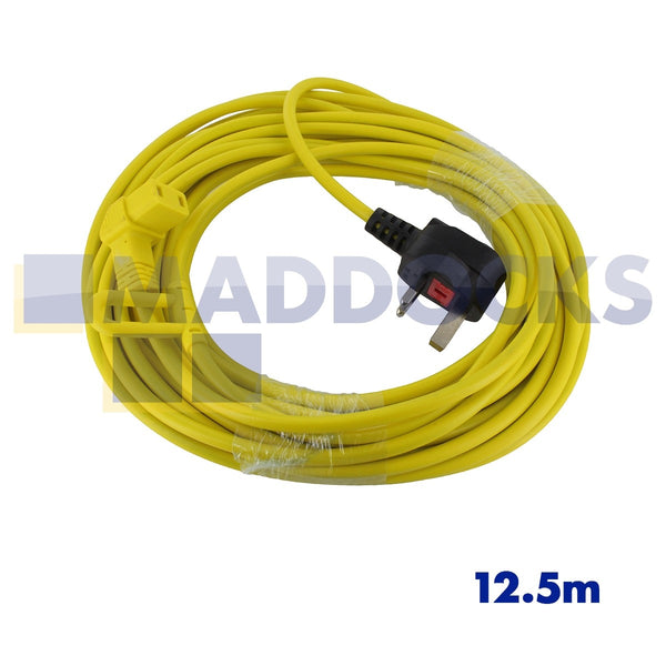 Victor V9 Yellow 12.5m Mains Cable - Fits Victor V9 Models