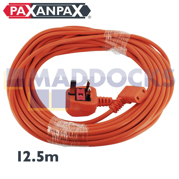 Vax Commercial Replacement Mains Cable - Fits VCC08 VCC10 Vacuum Cleaners - 12.5m