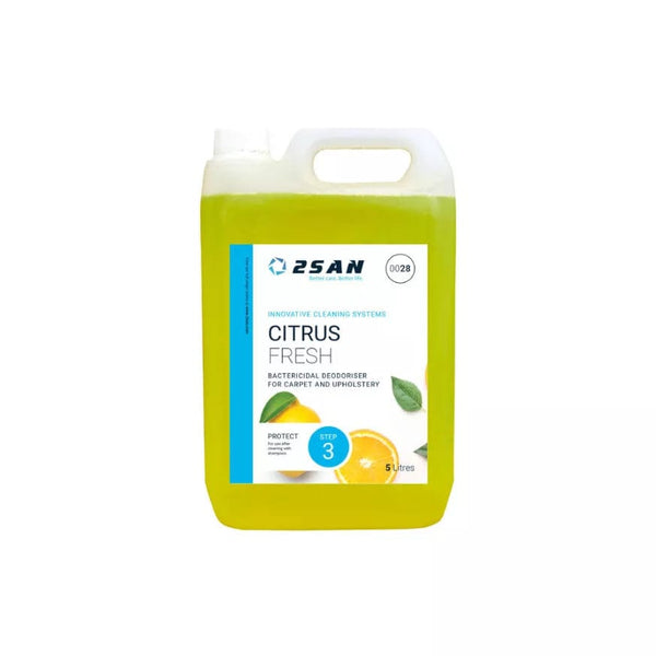 2San Cleaning Chemicals 2San Citrus Fresh - 5 Litres - Powerful Citrus Scent Deodoriser - Box of 2 0028-BOX - Buy Direct from Spare and Square