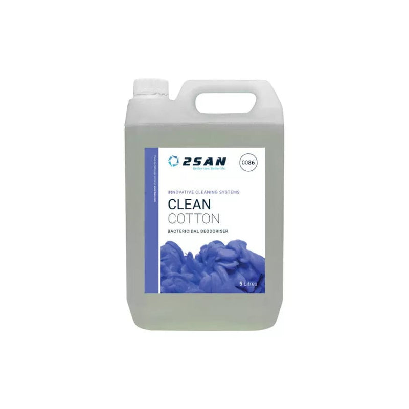 2San Cleaning Chemicals 2San Clean Cotton - 5 Litres - Powerful Deodoriser - Box of 2 0086-BOX - Buy Direct from Spare and Square