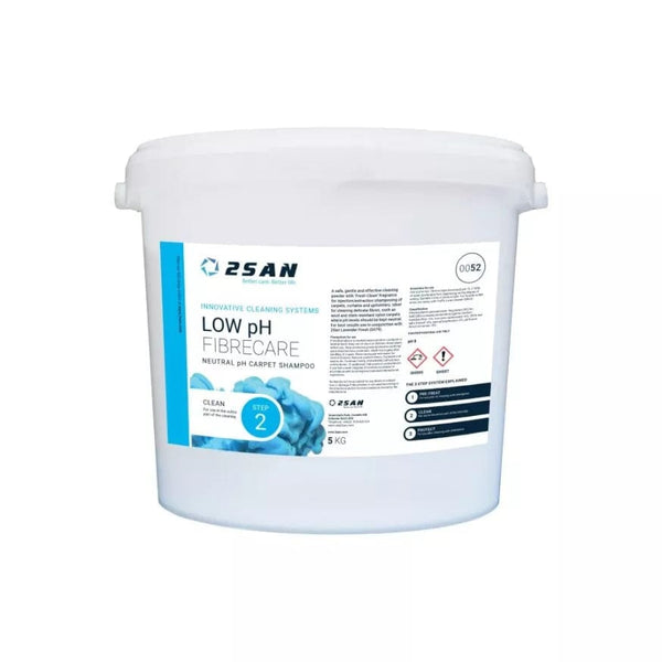 2San Cleaning Chemicals 2San Low PH Fibrecare Powder 5kg Tub - Box of 2 0052-BOX - Buy Direct from Spare and Square