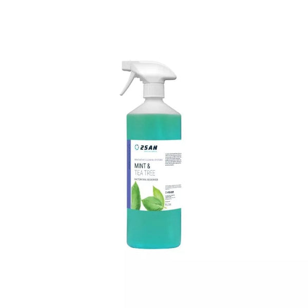 2San Cleaning Chemicals 2San Mint & Tea Tree 1 Litre Powerful Bactericidal Deodoriser - Box of 6 0187-BOX - Buy Direct from Spare and Square