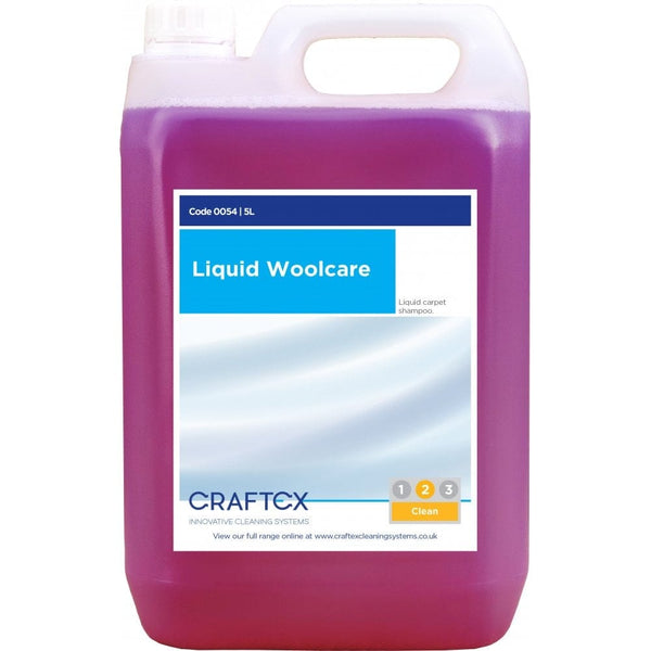 2San Cleaning Chemicals Craftex Liquid Woolcare - 5 Litres - Lavender Fragrance - Neutral pH 0054 - Buy Direct from Spare and Square