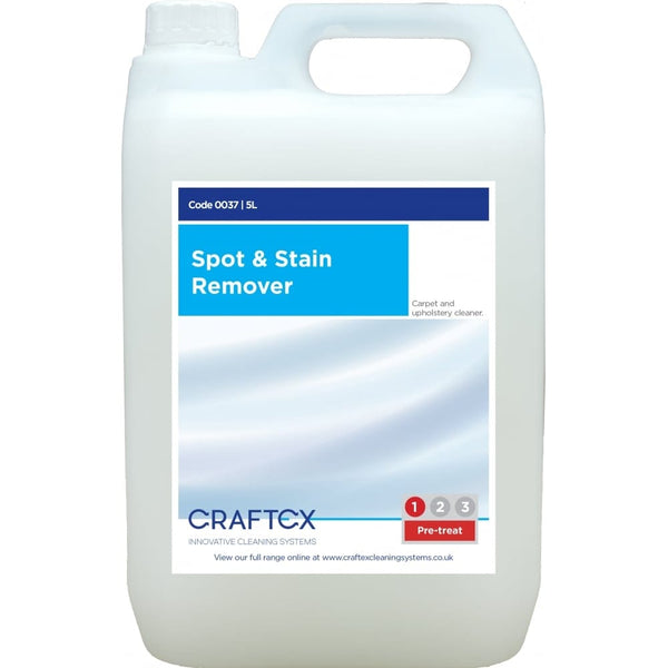 2San Cleaning Chemicals Craftex Spot and Stain Remover - 5 Litres - Removes Water Based Stains 0037 - Buy Direct from Spare and Square