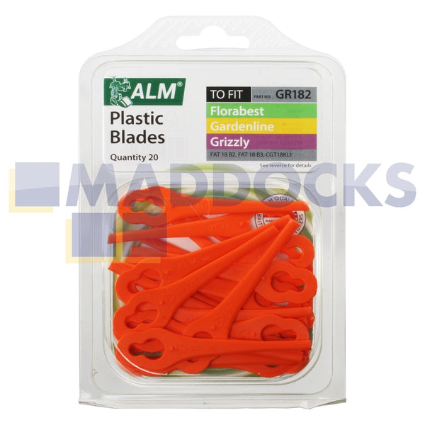 Compatible ALM GR182 Trimmer Plastic Blades.