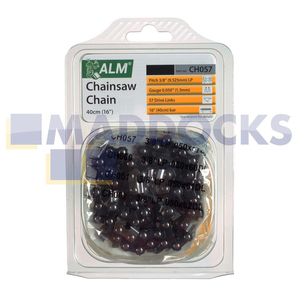 Universal Chainsaw Replacement Chain - 40cm/16", 57 Drive Link