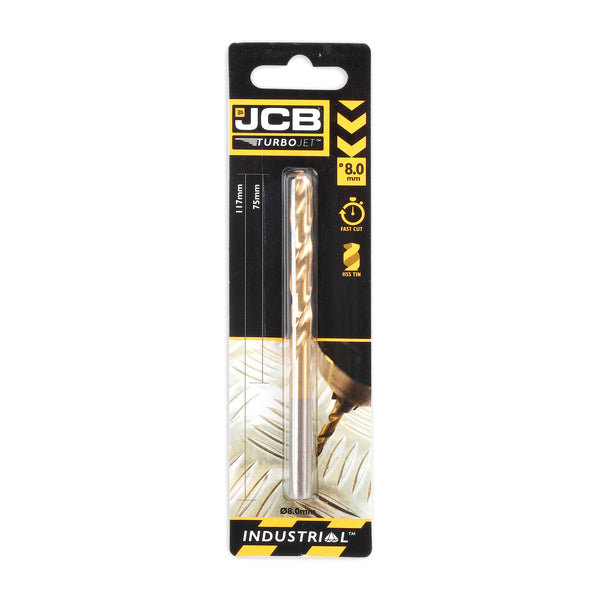 JCB TurboJet 7 Point HSS Drill Bit 8x117mm