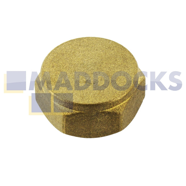 Universal 3/4" Blanking Cap - Brass End Stop Cap