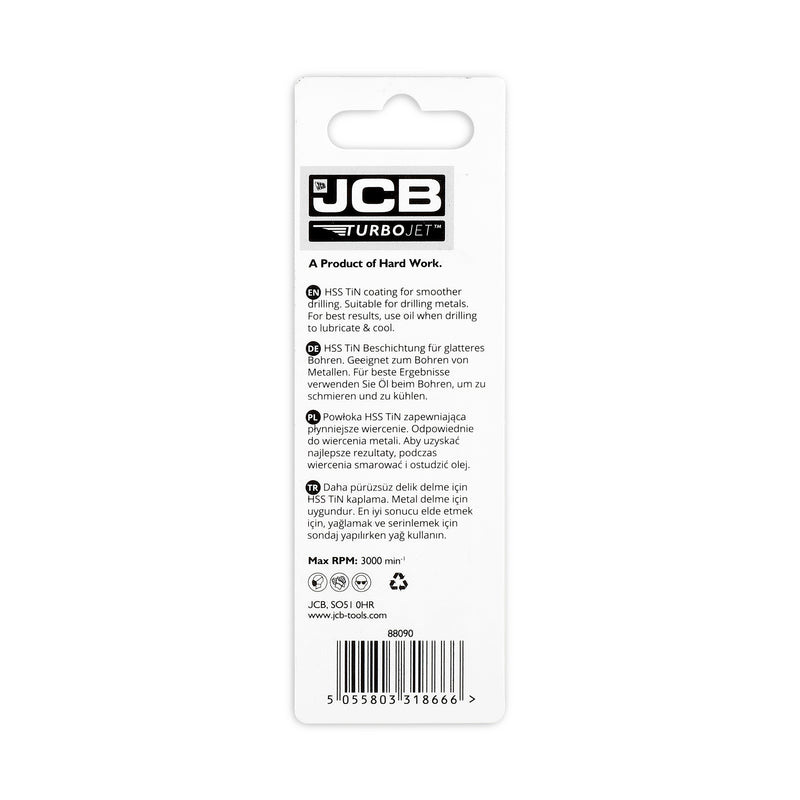 JCB Turbojet 7 Point HSS Drill 2x49mm (3 Pack)