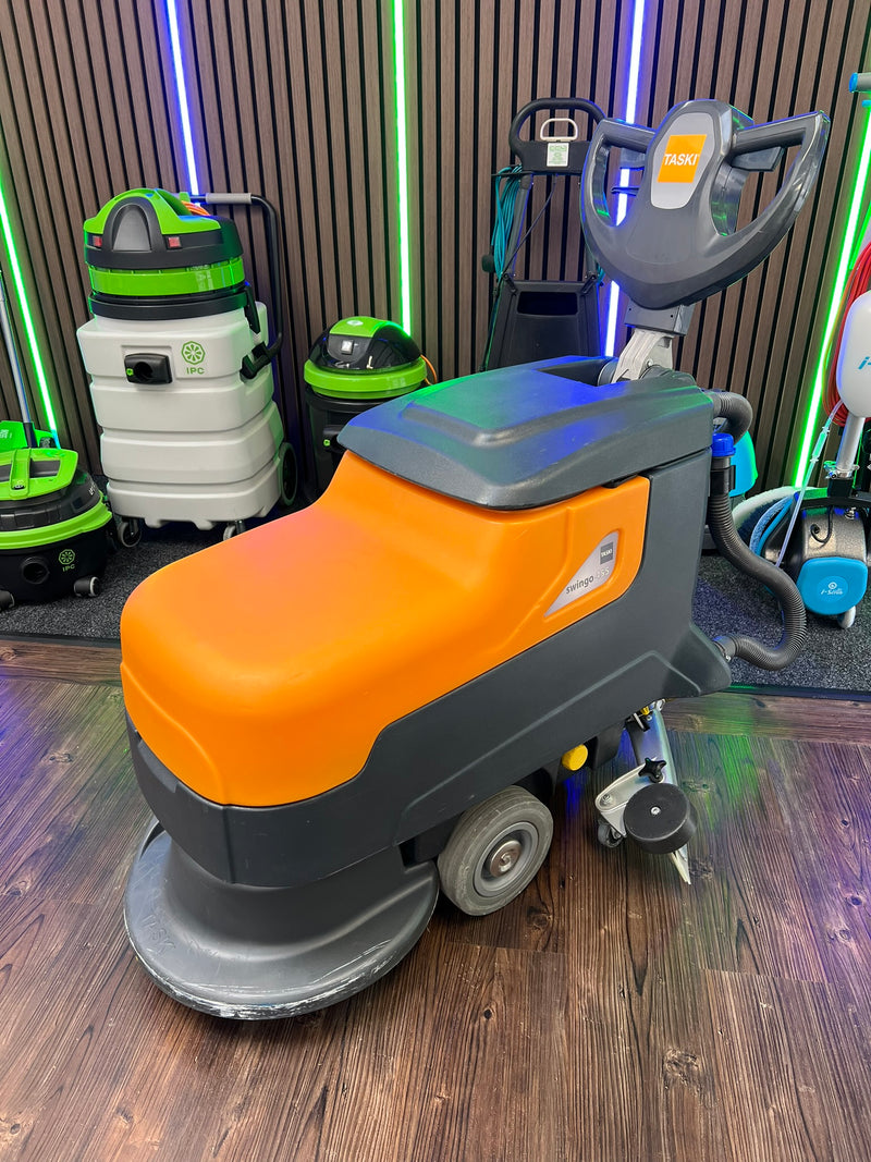 Refurbished Taski Swingo 455B Pedestrian Scrubber Dryer