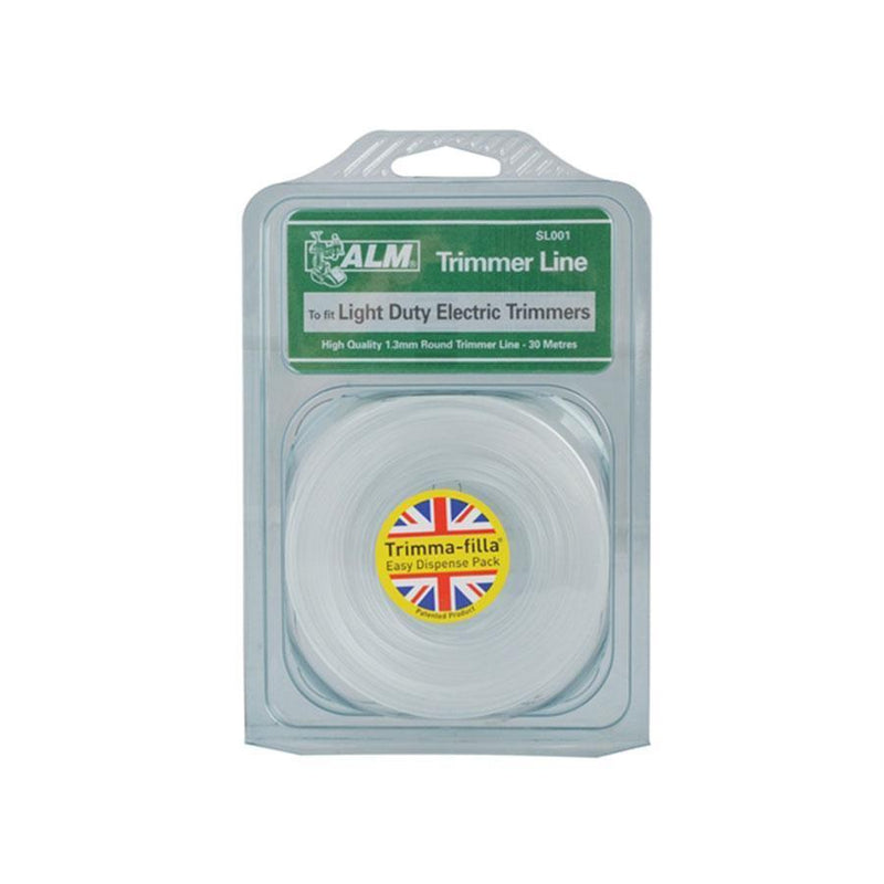 ALM Strimmer Spares ALM SL001 Universal Strimmer Line Wire - Round Wire - 30m 1.3mm 5016531400108 SL001 - Buy Direct from Spare and Square