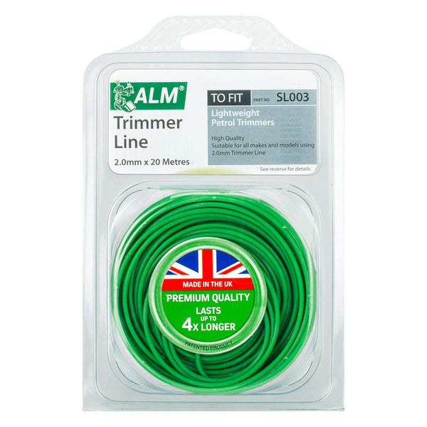 ALM Strimmer Spares ALM SL003 Universal Strimmer Line Wire - Round Wire - 20m 2.0mm 5016531400306 SL003 - Buy Direct from Spare and Square