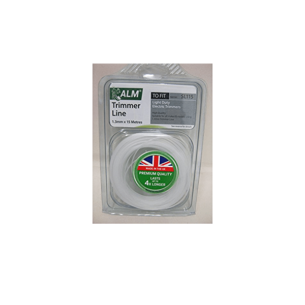 ALM Strimmer Spares ALM SL115 Universal Strimmer Line Wire - Round Trimmer Line - 15m 1.3mm 5016531411517 SL115 - Buy Direct from Spare and Square
