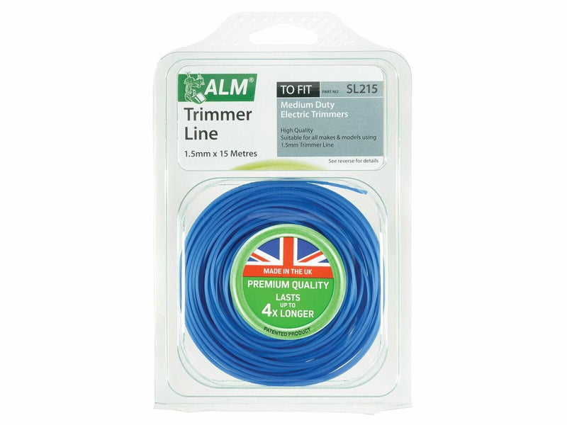 ALM Strimmer Spares ALM SL215 Universal Strimmer Line Wire - Round Trimmer Line - 15m 1.5mm 5016531421516 SL215 - Buy Direct from Spare and Square