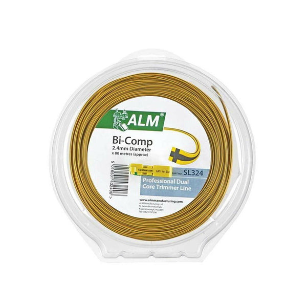 ALM Strimmer Spares ALM SL324 Universal Strimmer Line Wire - Square Trimmer Line - 80m 2.4mm 5016531432406 SL324 - Buy Direct from Spare and Square