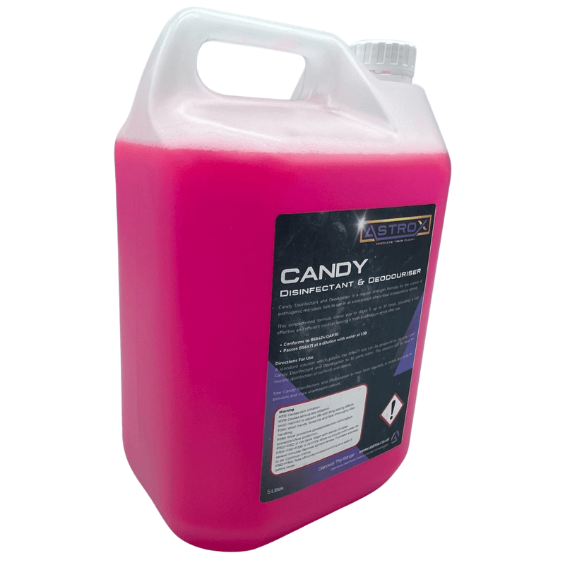 Astrox Cleaning Chemicals Astrox Candy Disinfectant and Deodouriser - 5 Litres 8BUBD15 - Buy Direct from Spare and Square