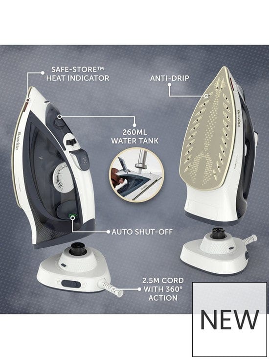 Beko Iron Breville 2600w Turbo Charge Cordless Steam Iron VIN439 - Buy Direct from Spare and Square
