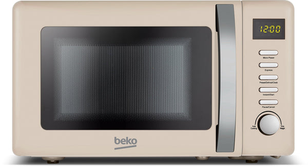 Beko Microwave Oven Beko 800w 20L Retro Compact Microwave Oven - Cream MOC20200C - Buy Direct from Spare and Square