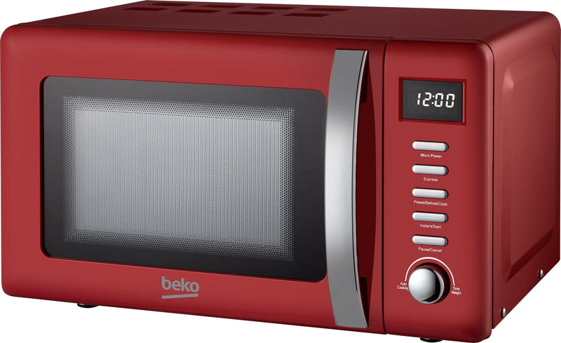 Beko Microwave Oven Beko 800w 20L Retro Compact Microwave Oven - Red MOC20200R - Buy Direct from Spare and Square