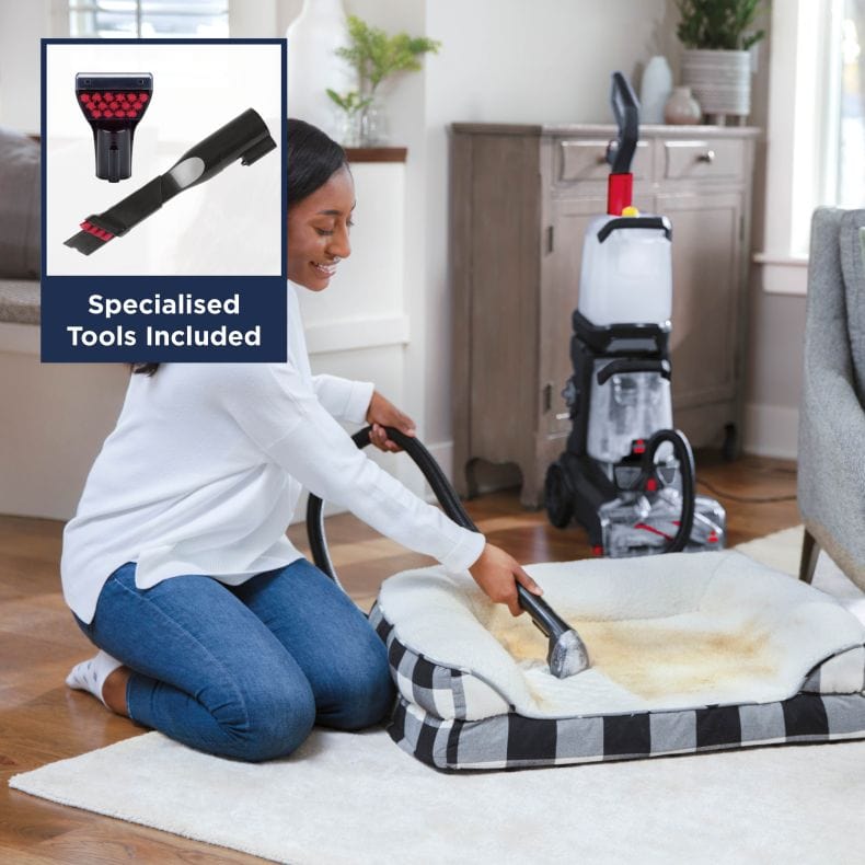Bissell Carpet Cleaner Bissell POWERCLEAN 2X - Upright Carpet Cleaner With Power Brush 0011120261646 3112E - Buy Direct from Spare and Square