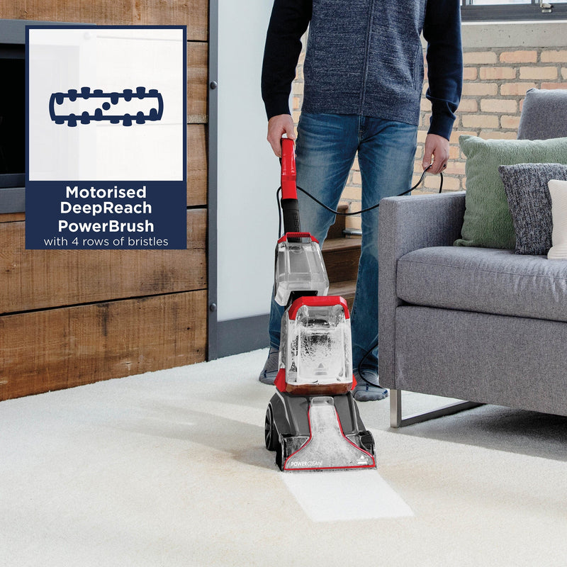 Bissell Carpet Cleaner Bissell POWERCLEAN Lightweight Carpet Cleaner With Power Brush 2889E - Buy Direct from Spare and Square