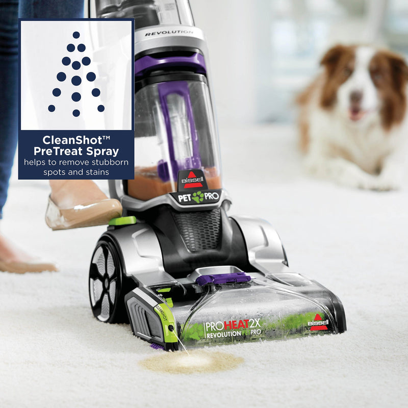 Bissell Carpet Cleaner Bissell ProHeat 2X Revolution Pet Pro Upright Carpet Cleaner 0011120238037 20666 - Buy Direct from Spare and Square