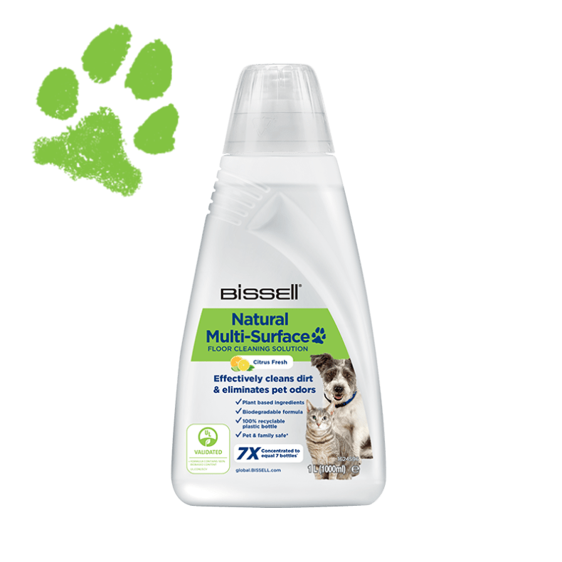 Bissell Cleaning Chemicals Bissell Natural Multi-Surface Pet Floor Cleaning Solution - 1 Litre 3122 - Buy Direct from Spare and Square