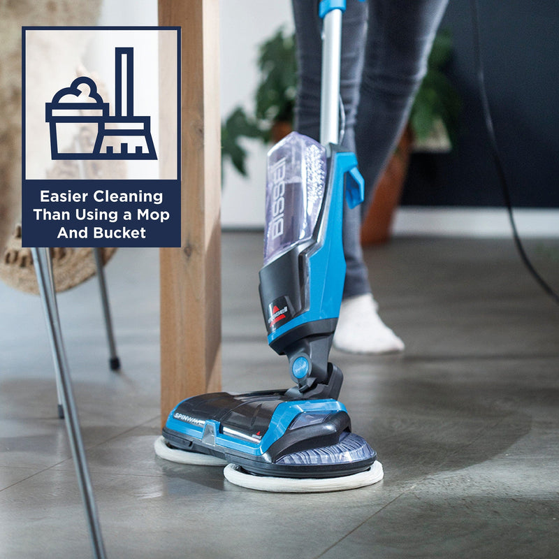 Bissell Hard Floor Cleaner Bissell SpinWave Hard Floor Cleaner Electric Mop Cleaner 2052E - Buy Direct from Spare and Square