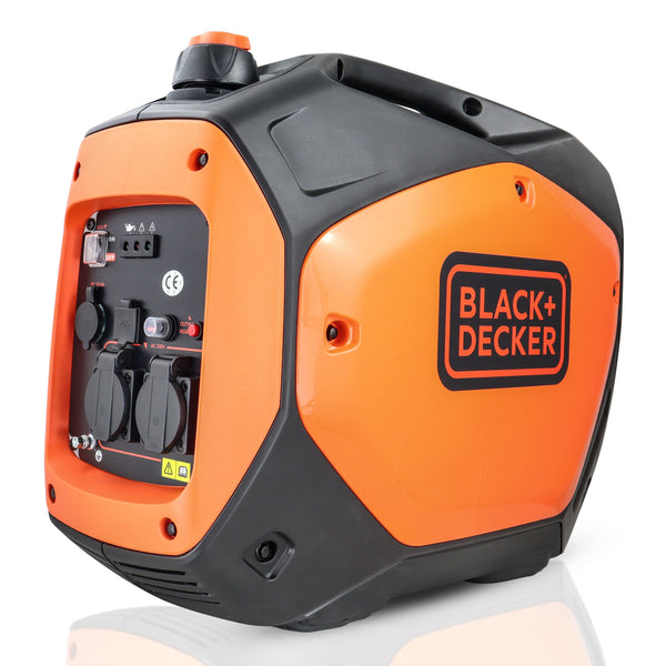 Black and Decker Generator Black & Decker 2200W / 2.2kW Petrol Suitcase Inverter Generator - BXGNi2200E BXGNi2200E - Buy Direct from Spare and Square
