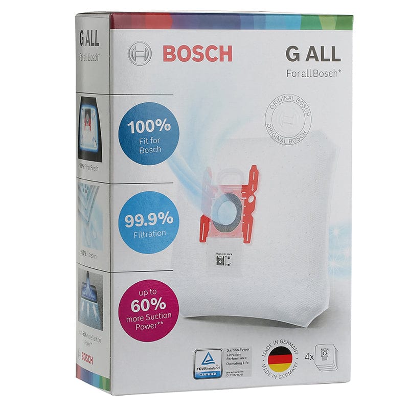 Bosch Vacuum Spares Genuine Bosch Type G All Megaair Super Tex Vacuum Bags - 5 Litre Capacity 17003048 - Buy Direct from Spare and Square