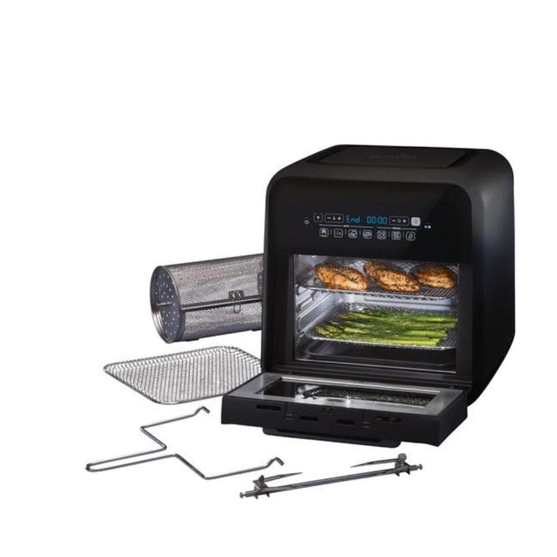 Breville Air Fryers Breville VDF127 Halo Rotisserie Air Fryer Oven - Black 5060569672068 VDF127 - Buy Direct from Spare and Square