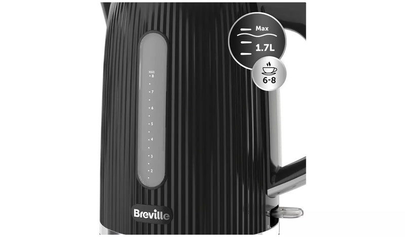Breville Kettle Breville Bold 1.7L Black Textured Kettle VKT221 - Buy Direct from Spare and Square