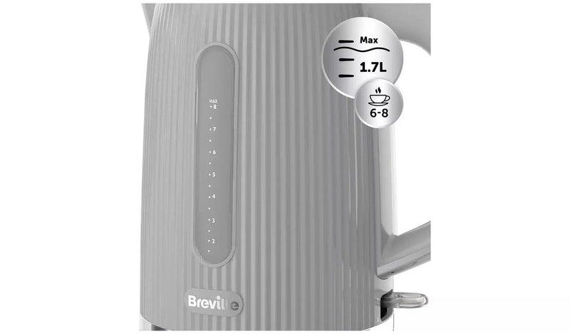 Breville Kettle Breville Bold 1.7L Grey Textured Kettle VKT222 - Buy Direct from Spare and Square