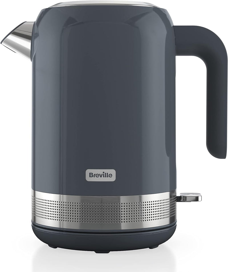 Breville Kettle Breville High Gloss Grey and Stainless Steel 1.7 Litre Kettle - Buy Direct from Spare and Square