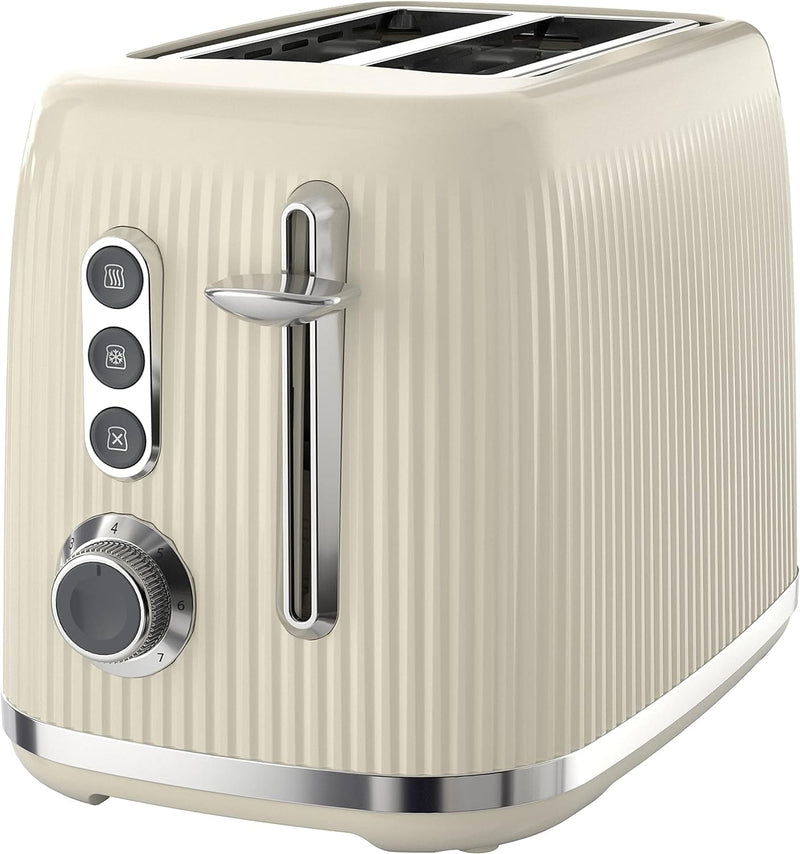 Breville Toaster Breville Cream and Chrome Bold 2 Slice Toaster 5060569673522 VTR003 - Buy Direct from Spare and Square