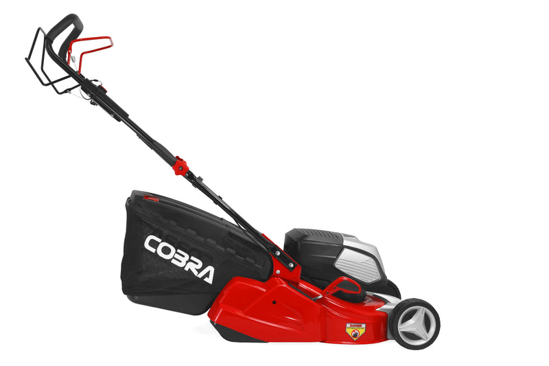 Cobra Lawnmower Cobra 17” Twin 40v Li-ion Lawnmower with Roller 5055485038340 RM43SP80V - Buy Direct from Spare and Square